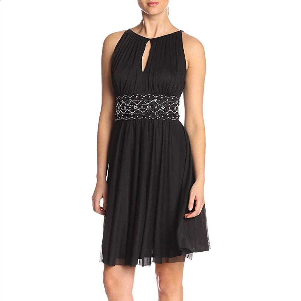 Jessica Howard Beaded Keyhole Dress NWT